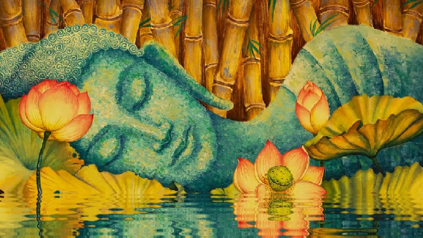 Hoa  sen biểu trưng cho một vị Bồ tát được minh họa trong kinh Duy Ma Cật